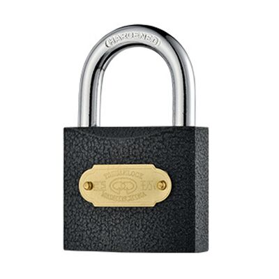 качество  20mm Black Color Thick Iron Padlock - Heavy Duty Security Padlock for Industrial Use завод