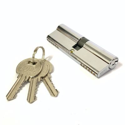 Зинковый цилиндровый замок 90 мм еврозамок с латуниным или железным ключом