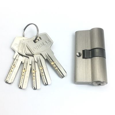 Двойной открытый цилиндр безопасности замок серебряные двери замок цилиндр 60 мм