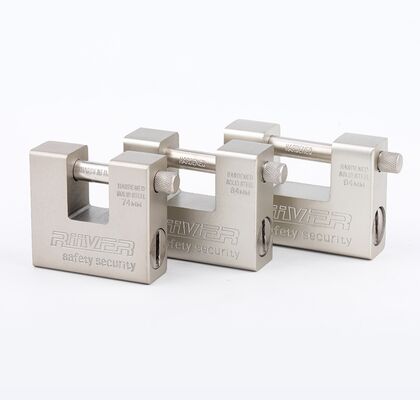 74mm 84mm 94mm High Security Padlock Matt Nickle Plated Rectangular Padlock